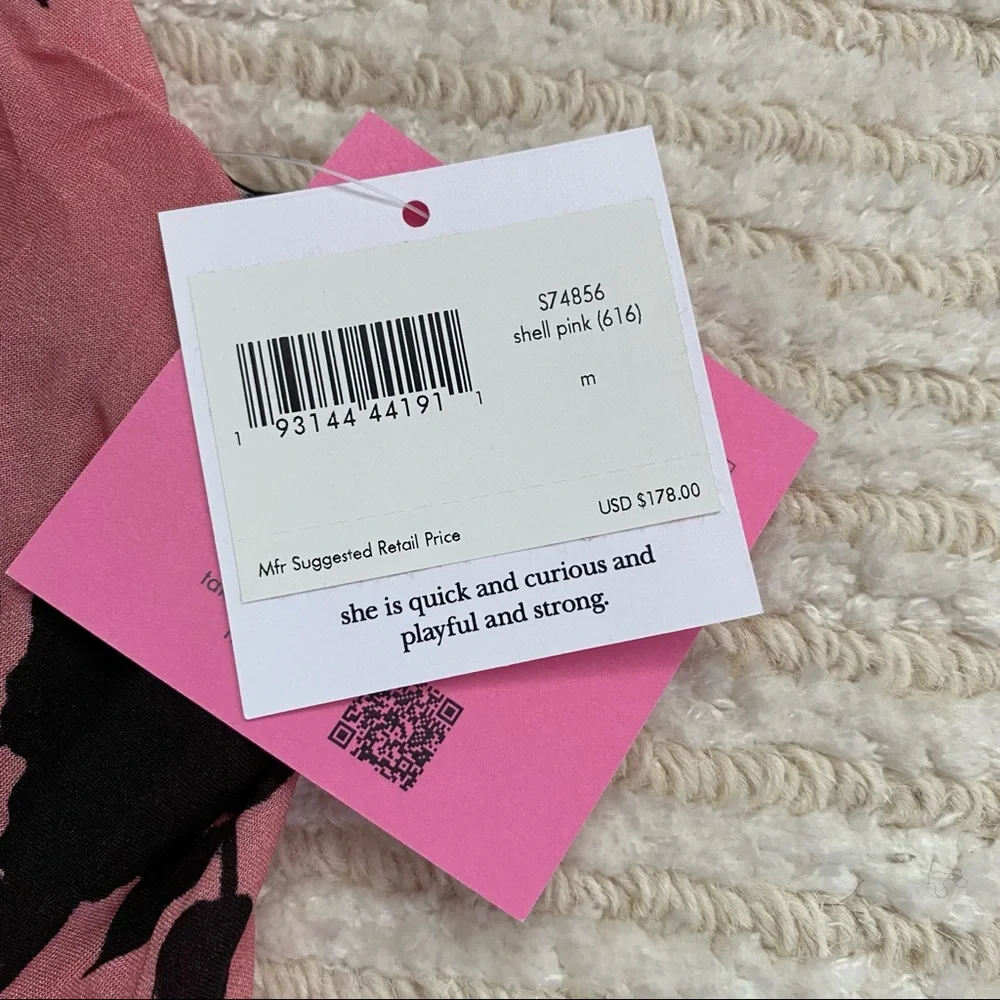 NWT Kate Spade pink maxi cover up dress